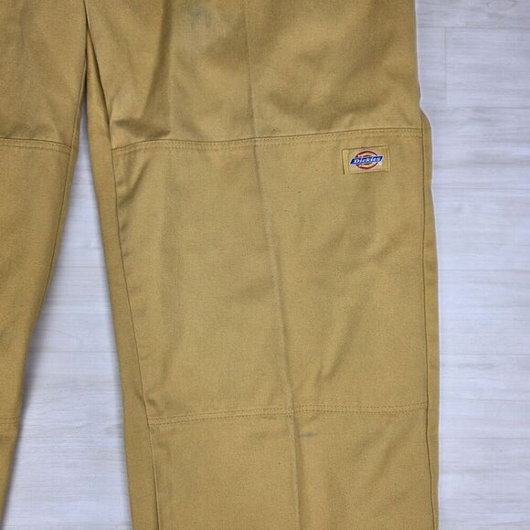 Dickies Loose Fit Double Knee‎ Work Pants Cell Phone Pocket Gold Size 38 x  34 - Picture 5 of 15